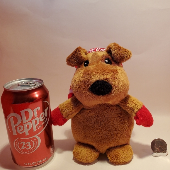 Coca Cola Plush Puppy Dog Winter Stuffed Animal Christmas Holiday Coke - Picture 4 of 5